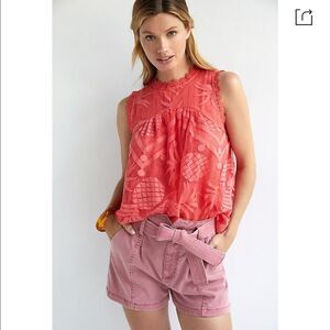 NWT Anthropologie Maeve Pineapple Lace Blouse 22W #134